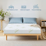 Popiee Folding Mattress, 6 Inch Trifold Memory Foam Mattress with Ultra Soft Removable Cover
