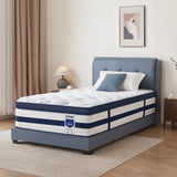 King Size Mattress 14 Inch Hybrid , Cooling Gel Memory Foam, Medium Firm, Cool-Touch Tencel Cover, 7-Zone Pocket Springs, Motion Isolation, Edge Support, CertiPUR-US, for Back & Side Sleepers