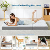 Popiee Folding Mattress, 6 Inch Trifold Memory Foam Mattress with Ultra Soft Removable Cover